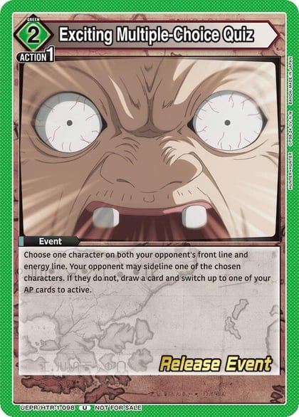Exciting Multiple-Choice Quiz, UE02BT: HUNTER X HUNTER Release Event Cards UEPR/HTR-1-098