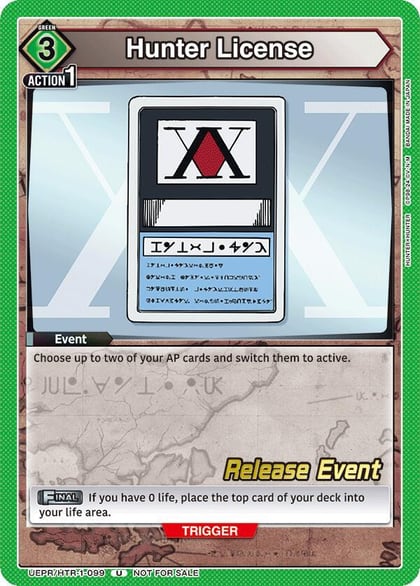 Hunter License, UE02BT: HUNTER X HUNTER Release Event Cards UEPR/HTR-1-099