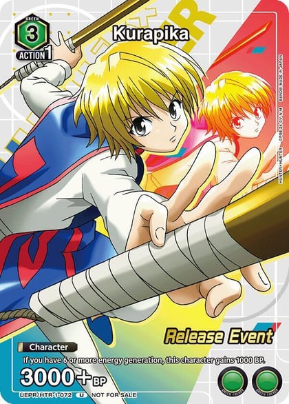 Kurapika (Release Event Participation), UE02BT: HUNTER X HUNTER Release Event Cards UEPR/HTR-1-072