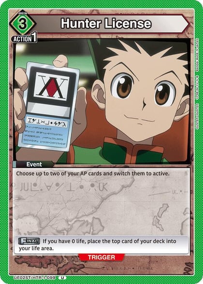 Hunter License, UE02ST: HUNTER X HUNTER Starter Deck UE02ST/HTR-1-099