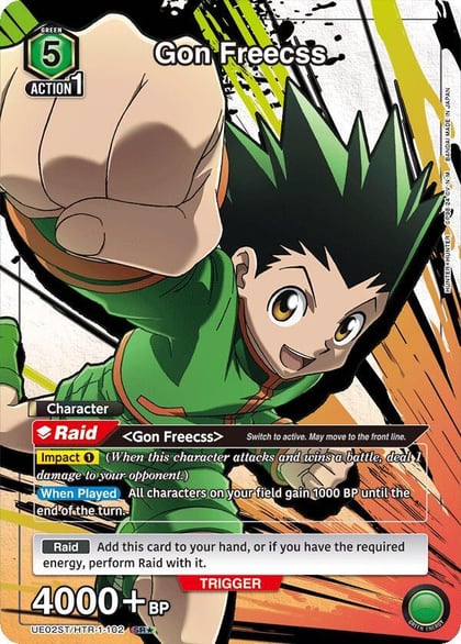Gon Freecss (102) (SR*), UE02ST: HUNTER X HUNTER Starter Deck UE02ST/HTR-1-102