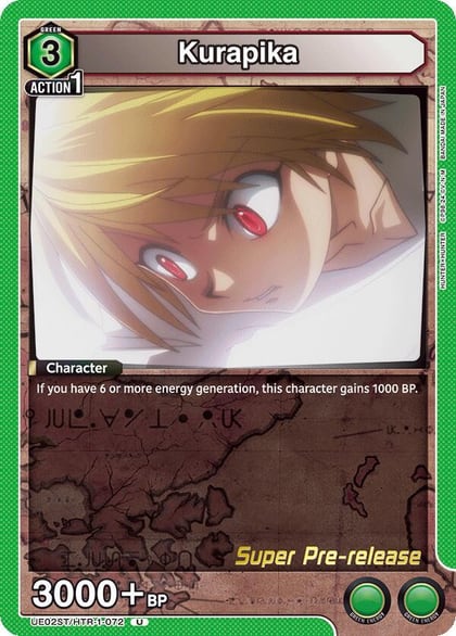 Kurapika, UE02ST: HUNTER X HUNTER Super Pre-Release Starter Deck UE02ST/HTR-1-072