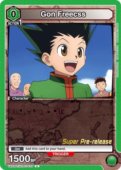 Gon Freecss (075), UE02ST: HUNTER X HUNTER Super Pre-Release Starter Deck UE02ST/HTR-1-075