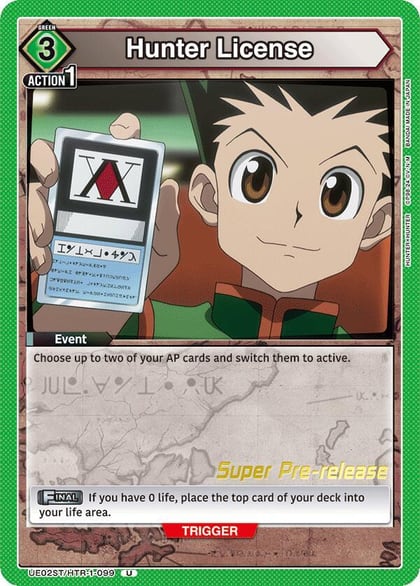 Hunter License, UE02ST: HUNTER X HUNTER Super Pre-Release Starter Deck UE02ST/HTR-1-099