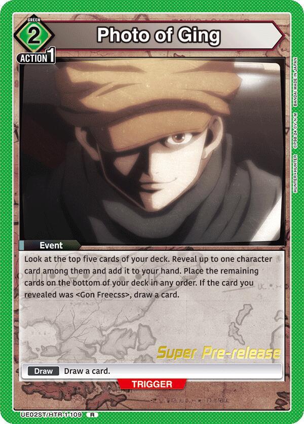 Photo of Ging, UE02ST: HUNTER X HUNTER Super Pre-Release Starter Deck UE02ST/HTR-1-109