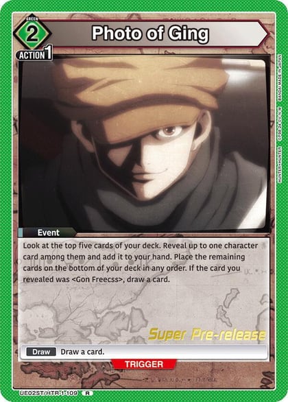 Photo of Ging, UE02ST: HUNTER X HUNTER Super Pre-Release Starter Deck UE02ST/HTR-1-109