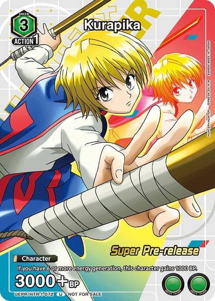 Kurapika (Super Pre-Release Event Participation), UE02ST: HUNTER X HUNTER Super Pre-Release Starter Deck UE02ST/HTR-1-072