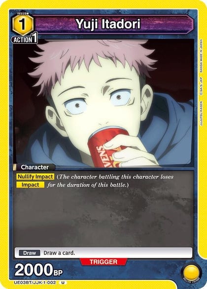 Yuji Itadori (002), UE03BT: Jujutsu Kaisen UE03BT/JJK-1-002