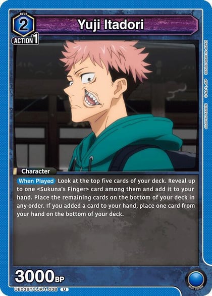 Yuji Itadori (038), UE03BT: Jujutsu Kaisen UE03BT/JJK-1-038