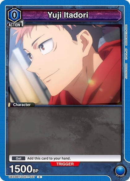 Yuji Itadori (037) (Box Topper Foil), UE03BT: Jujutsu Kaisen UE03BT/JJK-1-037