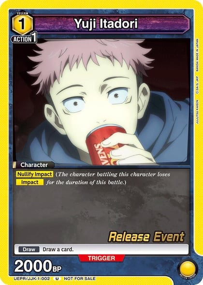 Yuji Itadori (002), UE03BT: Jujutsu Kaisen Release Event Cards UEPR/JJK-1-002