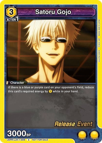 Satoru Gojo (009), UE03BT: Jujutsu Kaisen Release Event Cards UEPR/JJK-1-009