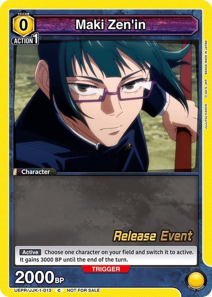 Maki Zen'in (013), UE03BT: Jujutsu Kaisen Release Event Cards UEPR/JJK-1-013