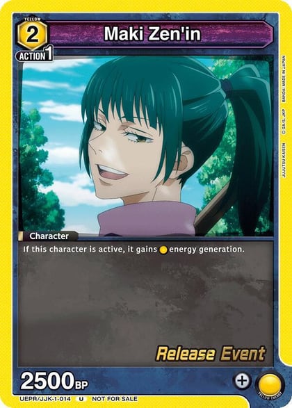 Maki Zen'in (014), UE03BT: Jujutsu Kaisen Release Event Cards UEPR/JJK-1-014