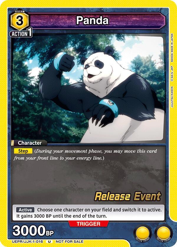 Panda (016), UE03BT: Jujutsu Kaisen Release Event Cards UEPR/JJK-1-016