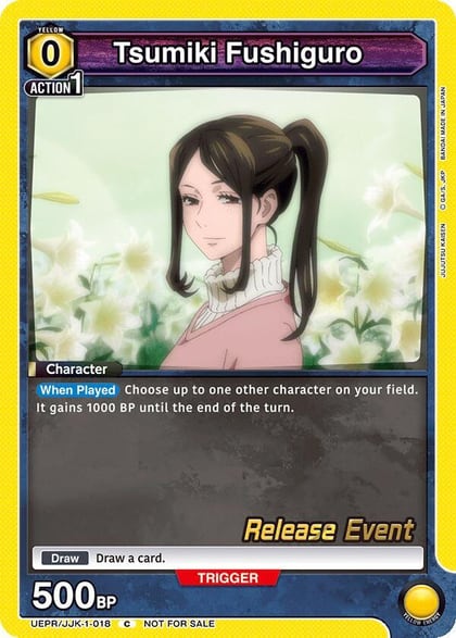 Tsumiki Fushiguro, UE03BT: Jujutsu Kaisen Release Event Cards UEPR/JJK-1-018