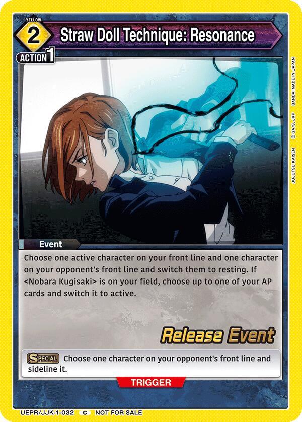 Straw Doll Technique: Resonance, UE03BT: Jujutsu Kaisen Release Event Cards UEPR/JJK-1-032