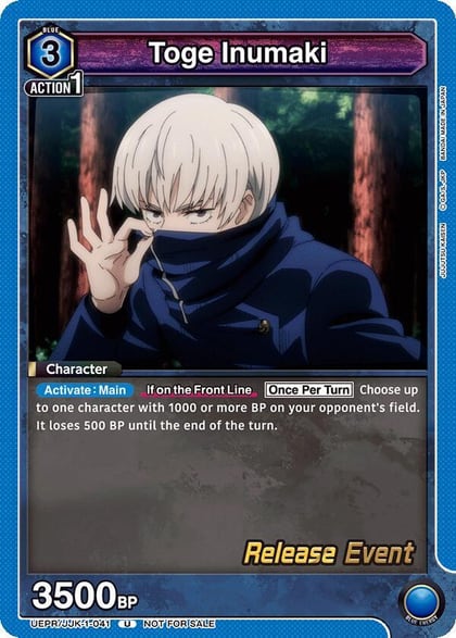 Toge Inumaki (041), UE03BT: Jujutsu Kaisen Release Event Cards UEPR/JJK-1-041