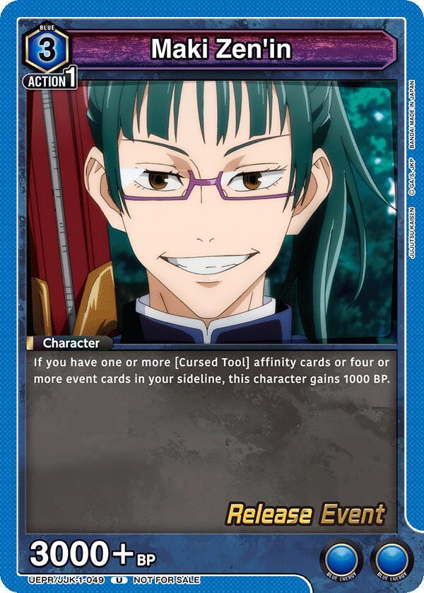 Maki Zen'in (049), UE03BT: Jujutsu Kaisen Release Event Cards UEPR/JJK-1-049