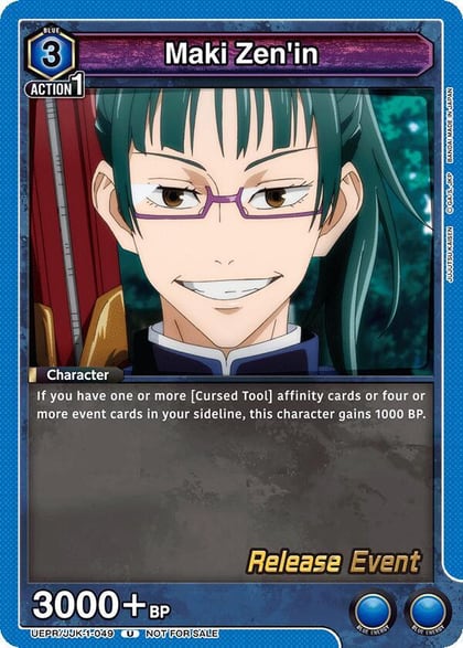 Maki Zen'in (049), UE03BT: Jujutsu Kaisen Release Event Cards UEPR/JJK-1-049