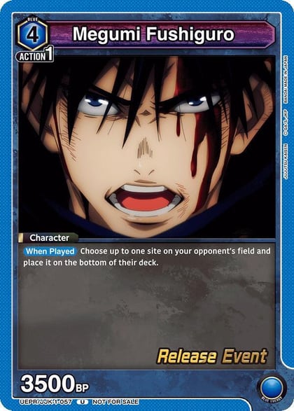 Megumi Fushiguro (057), UE03BT: Jujutsu Kaisen Release Event Cards UEPR/JJK-1-057