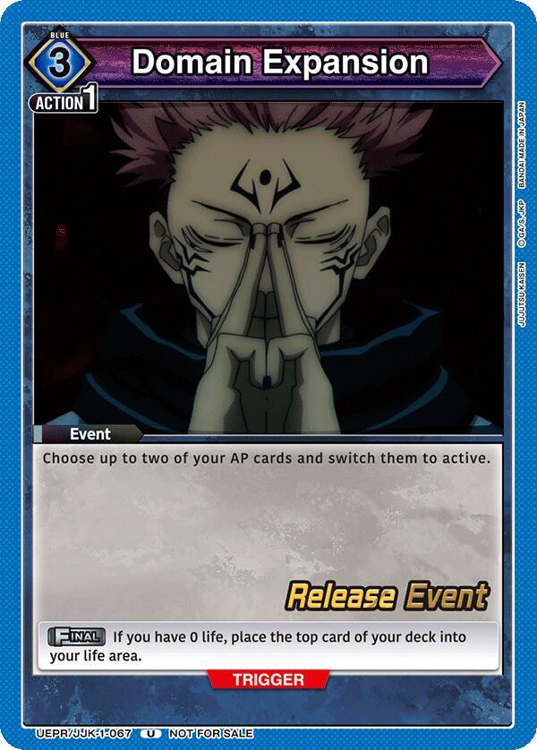Domain Expansion (067), UE03BT: Jujutsu Kaisen Release Event Cards UEPR/JJK-1-067