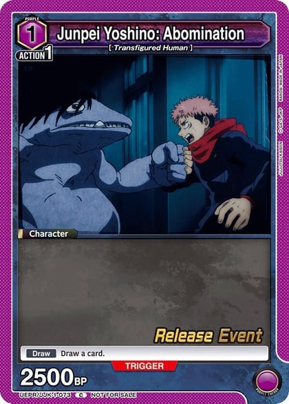 Junpei Yoshino: Abomination, UE03BT: Jujutsu Kaisen Release Event Cards UEPR/JJK-1-073