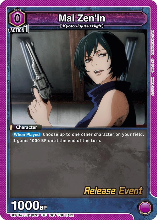 Mai Zen'in, UE03BT: Jujutsu Kaisen Release Event Cards UEPR/JJK-1-078