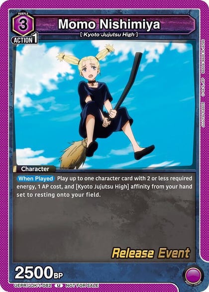 Momo Nishimiya, UE03BT: Jujutsu Kaisen Release Event Cards UEPR/JJK-1-082