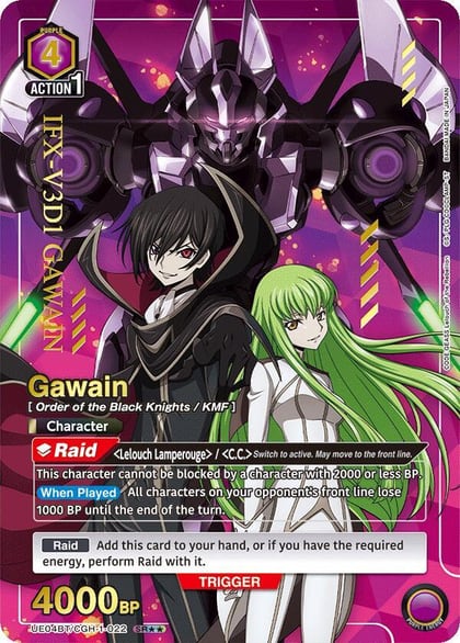 Gawain (SR**), UE04BT: CODE GEASS: Lelouch of the Rebellion UE04BT/CGH-1-022