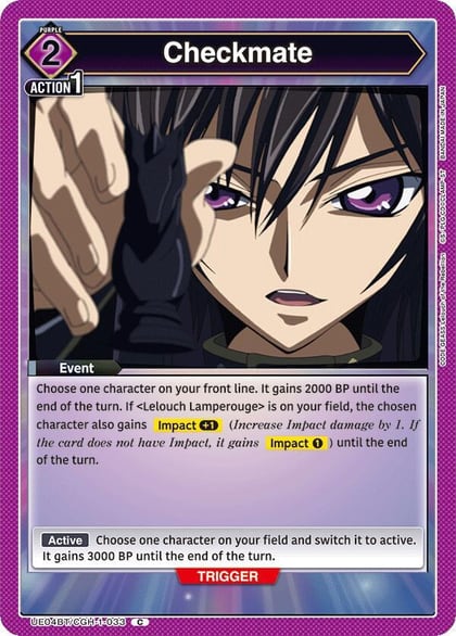 Checkmate, UE04BT: CODE GEASS: Lelouch of the Rebellion UE04BT/CGH-1-033