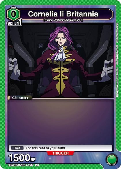 Cornelia li Britannia (038), UE04BT: CODE GEASS: Lelouch of the Rebellion UE04BT/CGH-1-038