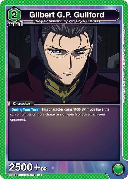Gilbert G.P. Guilford, UE04BT: CODE GEASS: Lelouch of the Rebellion UE04BT/CGH-1-054