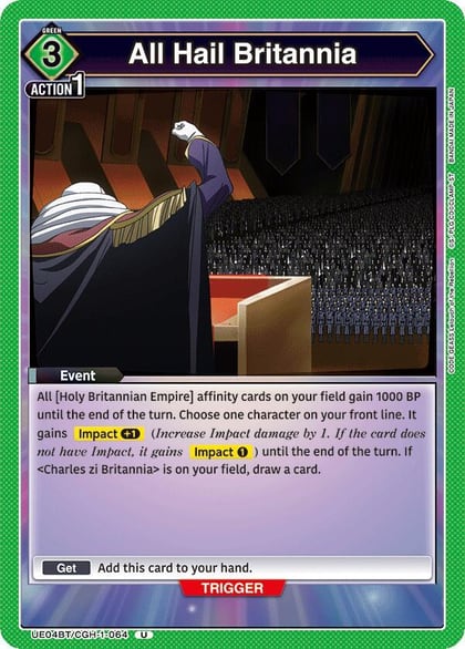 All Hail Britannia, UE04BT: CODE GEASS: Lelouch of the Rebellion UE04BT/CGH-1-064