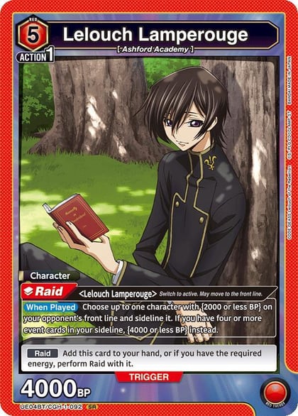 Lelouch Lamperouge (092), UE04BT: CODE GEASS: Lelouch of the Rebellion UE04BT/CGH-1-092