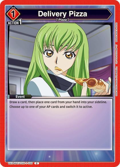 Delivery Pizza, UE04BT: CODE GEASS: Lelouch of the Rebellion UE04BT/CGH-1-100