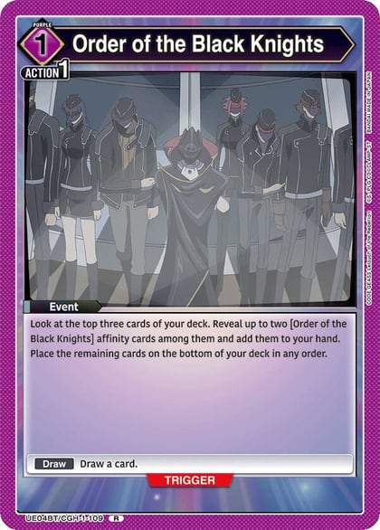 Order of the Black Knights, UE04BT: CODE GEASS: Lelouch of the Rebellion UE04BT/CGH-1-109