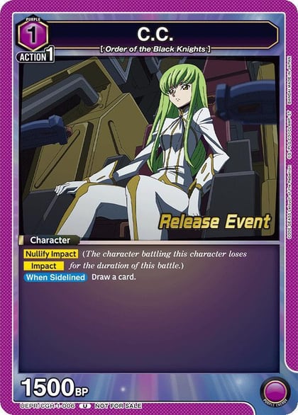 C.C. (006), UE04BT: CODE GEASS: Lelouch of the Rebellion Release Event Cards UEPR/CGH-1-006