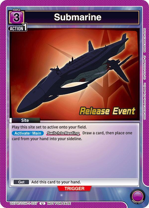 Submarine, UE04BT: CODE GEASS: Lelouch of the Rebellion Release Event Cards UEPR/CGH-1-027