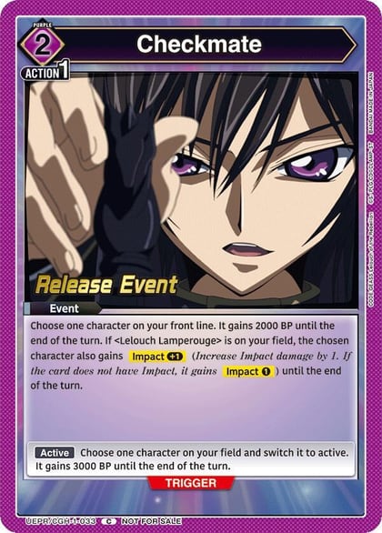 Checkmate, UE04BT: CODE GEASS: Lelouch of the Rebellion Release Event Cards UEPR/CGH-1-033