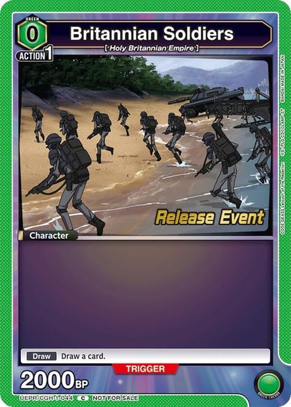 Britannian Soldiers, UE04BT: CODE GEASS: Lelouch of the Rebellion Release Event Cards UEPR/CGH-1-044