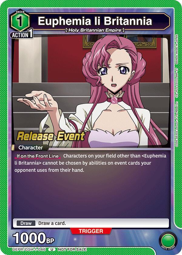 Euphemia li Britannia (046), UE04BT: CODE GEASS: Lelouch of the Rebellion Release Event Cards UEPR/CGH-1-046