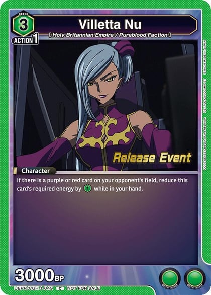 Villetta Nu, UE04BT: CODE GEASS: Lelouch of the Rebellion Release Event Cards UEPR/CGH-1-049