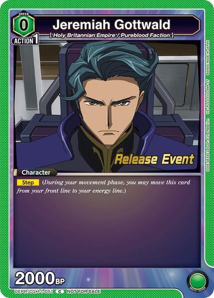 Jeremiah Gottwald (051), UE04BT: CODE GEASS: Lelouch of the Rebellion Release Event Cards UEPR/CGH-1-051