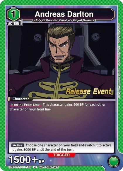 Andreas Darlton, UE04BT: CODE GEASS: Lelouch of the Rebellion Release Event Cards UEPR/CGH-1-053
