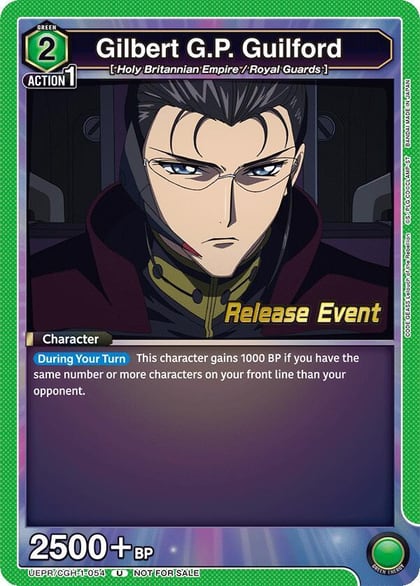 Gilbert G.P. Guilford, UE04BT: CODE GEASS: Lelouch of the Rebellion Release Event Cards UEPR/CGH-1-054