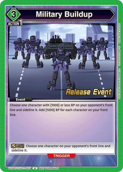 Military Buildup, UE04BT: CODE GEASS: Lelouch of the Rebellion Release Event Cards UEPR/CGH-1-067