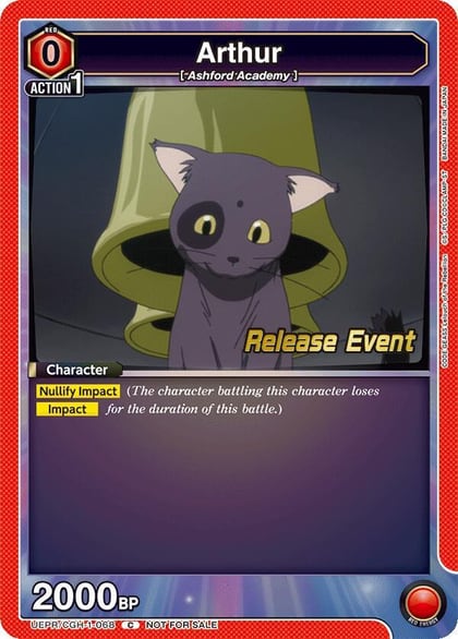 Arthur, UE04BT: CODE GEASS: Lelouch of the Rebellion Release Event Cards UEPR/CGH-1-068
