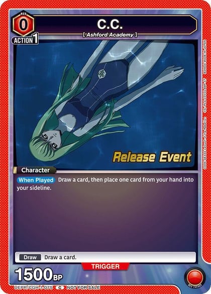C.C. (075), UE04BT: CODE GEASS: Lelouch of the Rebellion Release Event Cards UEPR/CGH-1-075