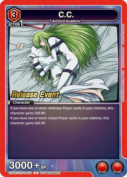 C.C. (076), UE04BT: CODE GEASS: Lelouch of the Rebellion Release Event Cards UEPR/CGH-1-076